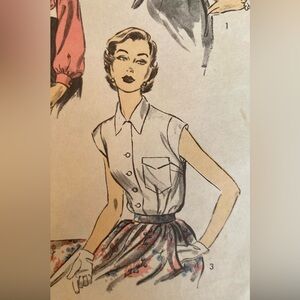 Vintage Advance Pattern Classic Blouses